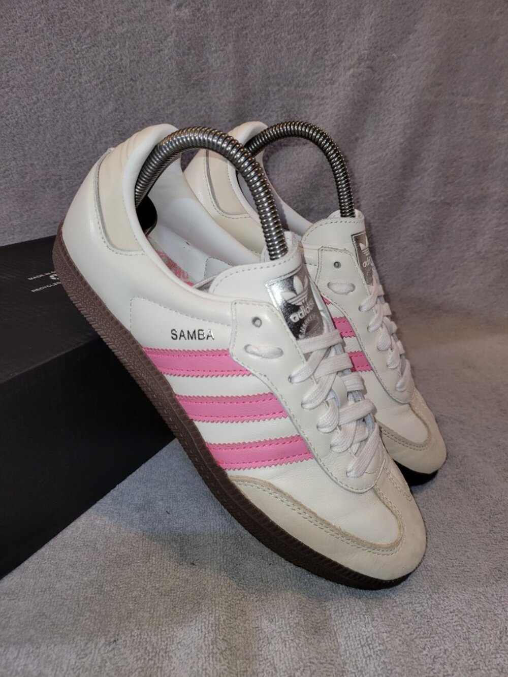 Adidas Samba OG Women’s Size 7.5 US Lucid Pink/Cloud White Gum Shoes IG1962 - Picture 10 of 16